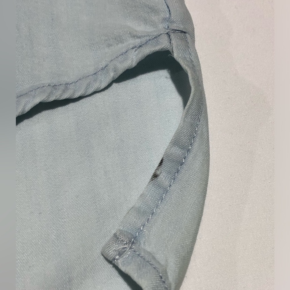 Black Tape Women’s Blue Light Wash Sleeveless V-Neck Collar Jean Dress Size 1X - Picture 6 of 10